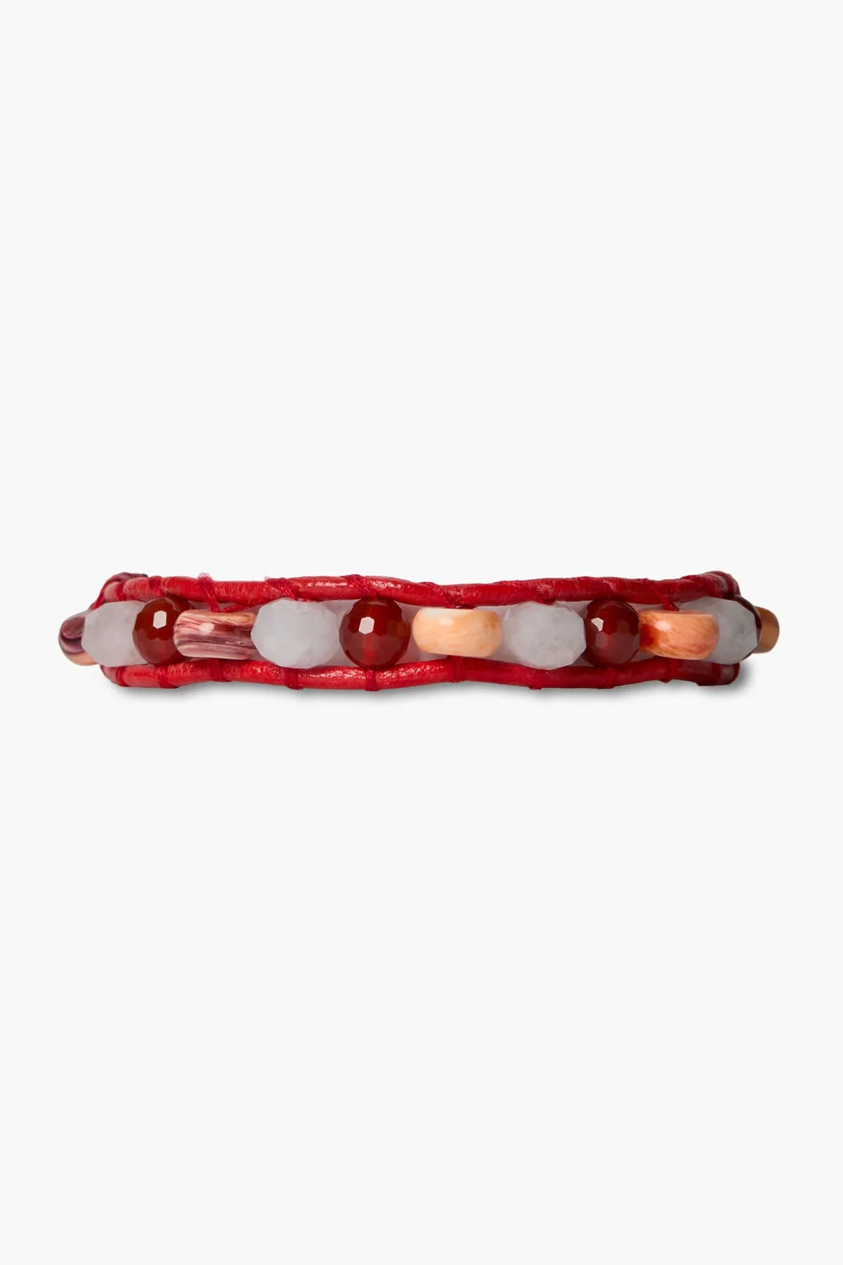 Wake Single Wrap Bracelet Red sold by Chan Luu