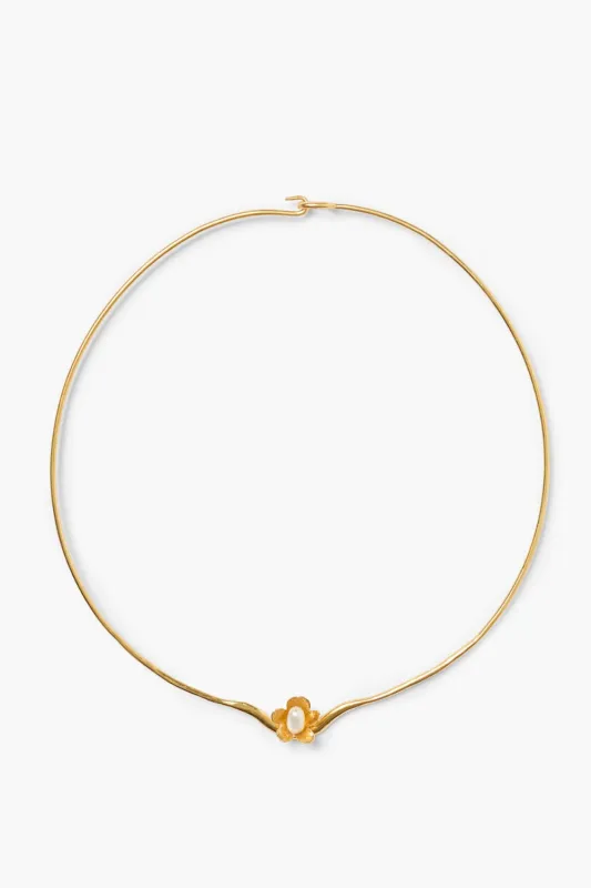 Bellflower Collar Necklace Gold sold by Chan Luu