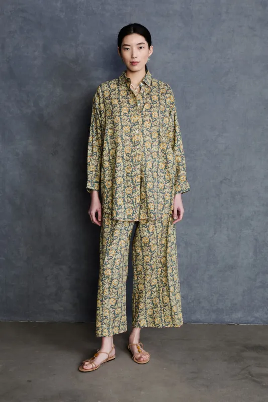 Sunflower Printed Set Steel Blue sold by Chan Luu