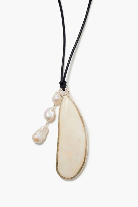 Moule Charm Necklace White MOP sold by Chan Luu