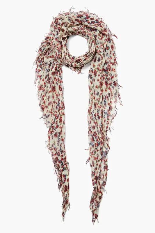 Cashmere and Silk Scarf Cloud Cream Paisley sold by Chan Luu