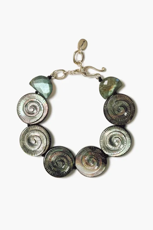 Nautilus Bracelet Black MOP sold by Chan Luu