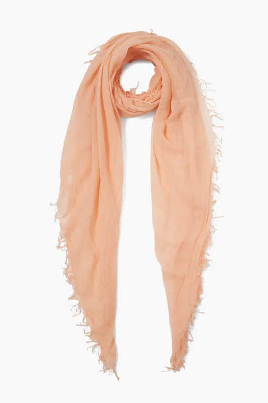 Cashmere and Silk Scarf Peach sold by Chan Luu