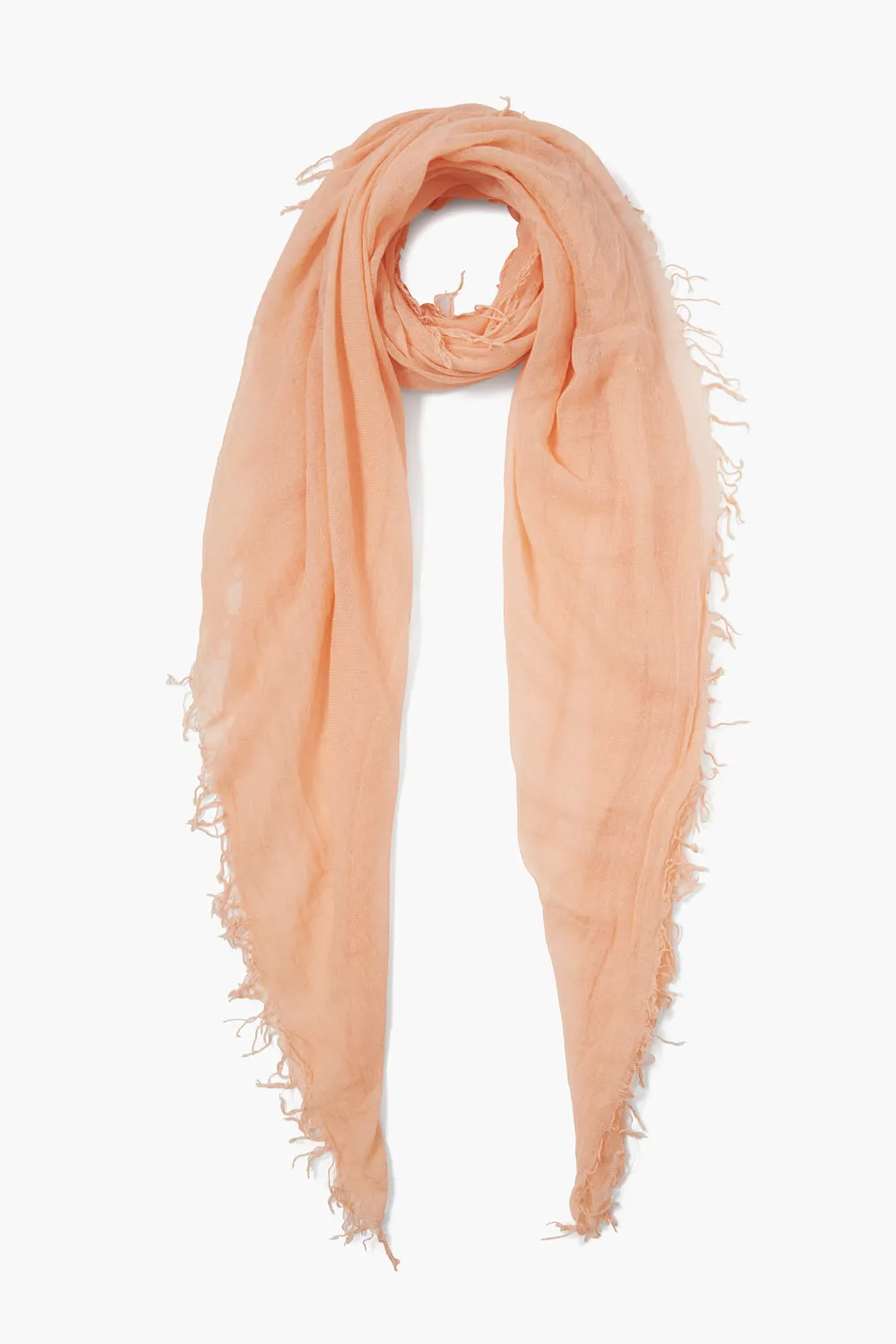 Cashmere and Silk Scarf Peach sold by Chan Luu