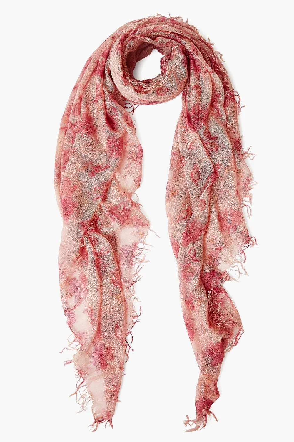 Cashmere and Silk Scarf Mauve French Floral sold by Chan Luu