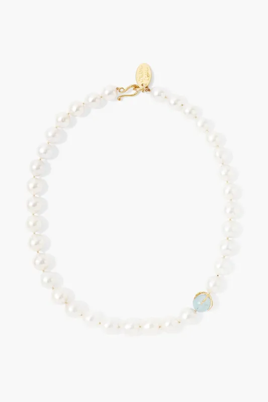 Lark Necklace White Pearl Mix sold by Chan Luu