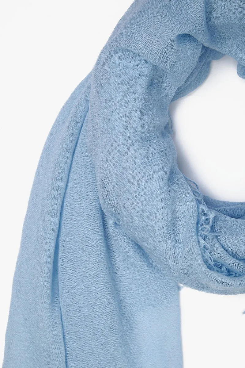 Cashmere and Silk Scarf Simply Blue sold by Chan Luu product image thumbnail 2