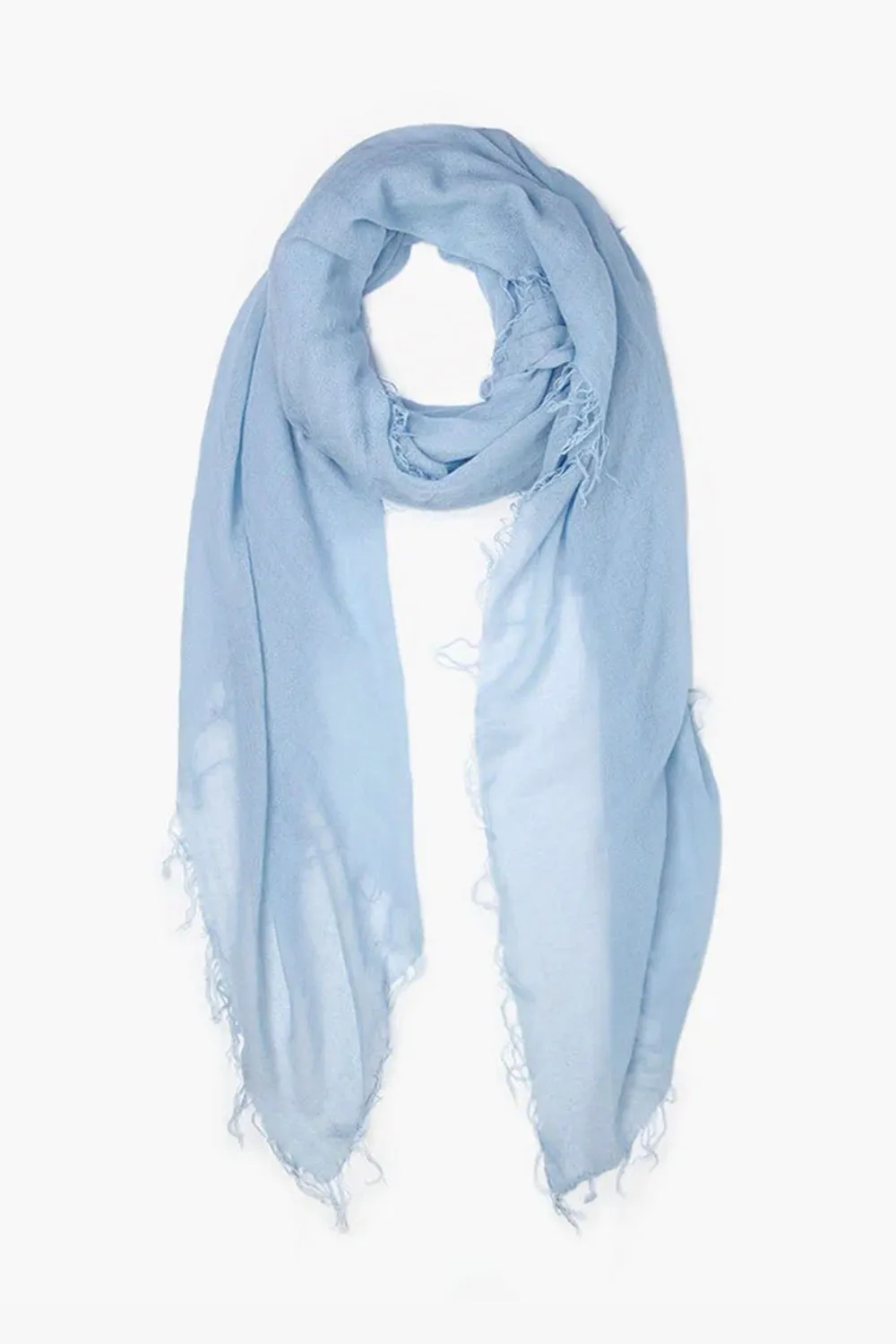 Cashmere and Silk Scarf Simply Blue sold by Chan Luu