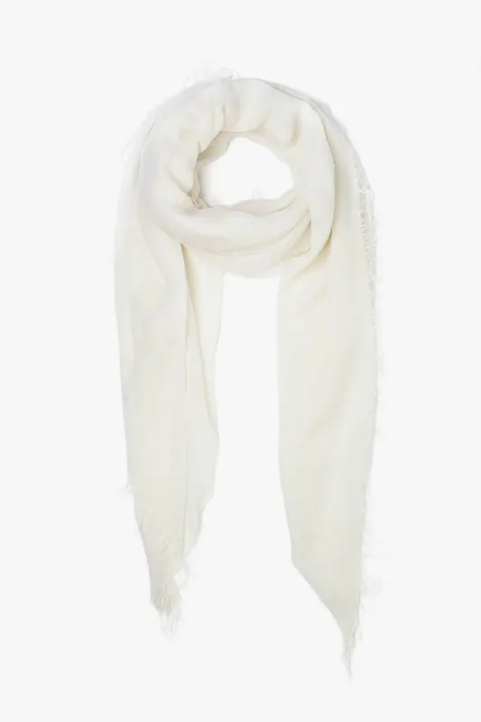 Cashmere and Silk Scarf Eggshell sold by Chan Luu