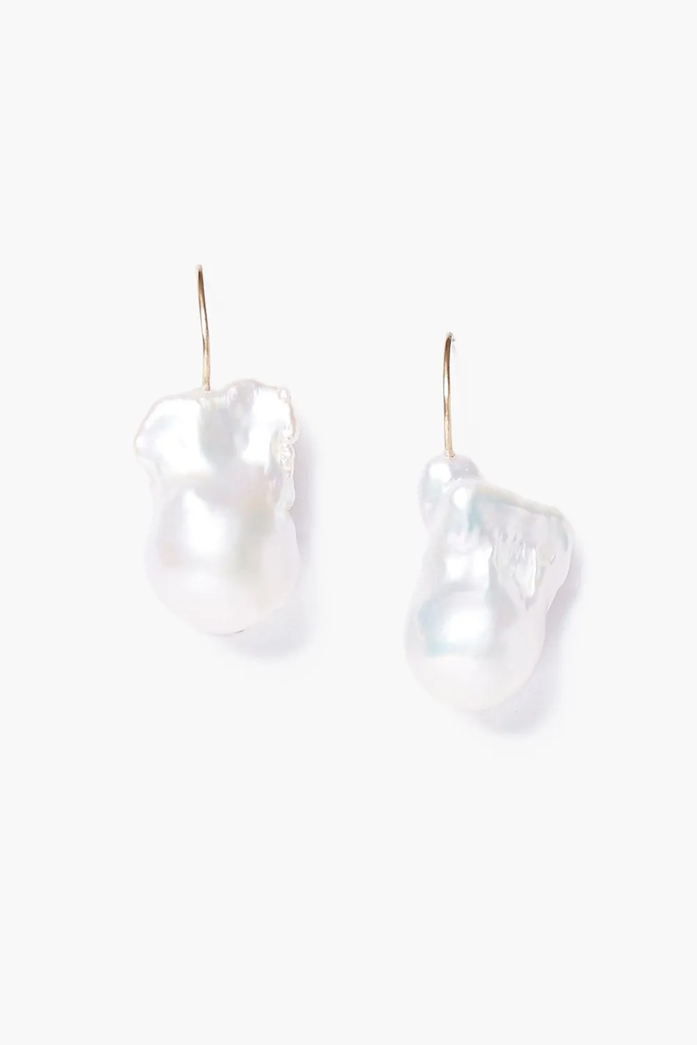 14k White Le Baroque Earrings sold by Chan Luu