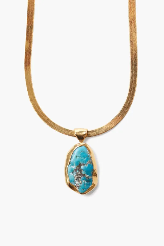 Turquoise Totem Herringbone Necklace sold by Chan Luu