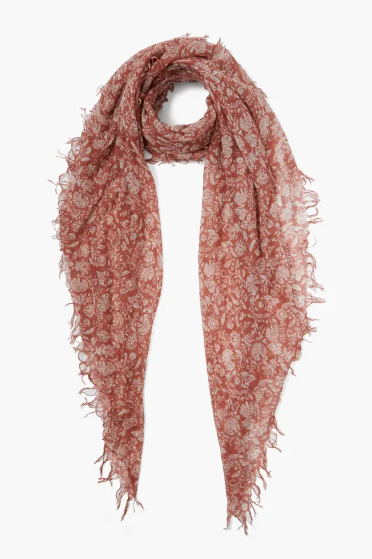 Cashmere and Silk Scarf Sequoia Dahlia Floral sold by Chan Luu