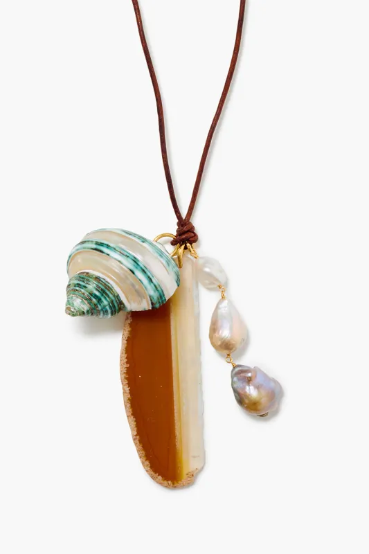 Dume Charm Necklace Multi sold by Chan Luu