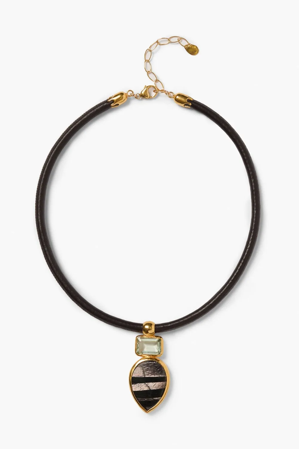 Totem Leather Necklace Hypersthene sold by Chan Luu