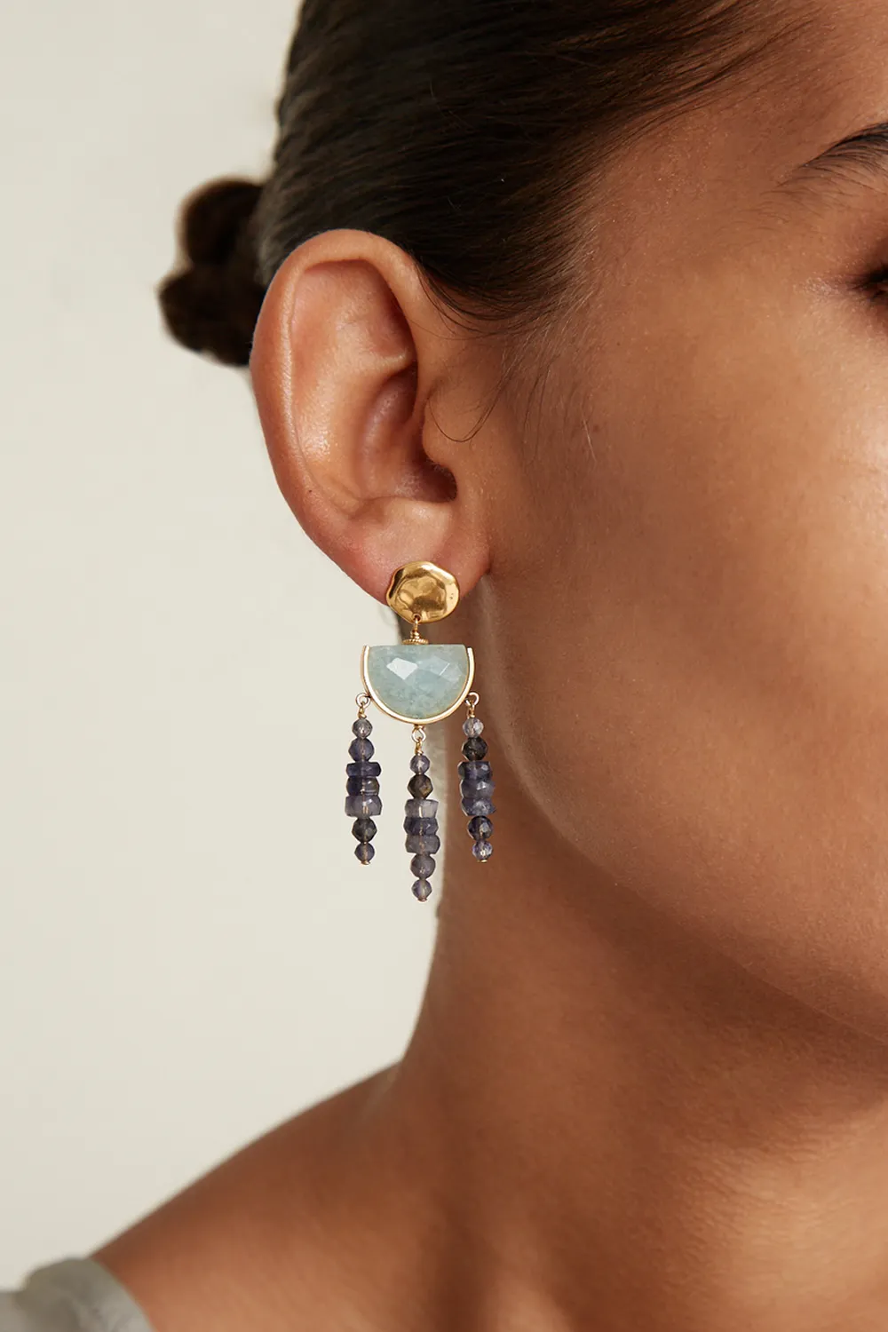 Luna Chandelier Earrings Iolite Mix sold by Chan Luu product image thumbnail 2