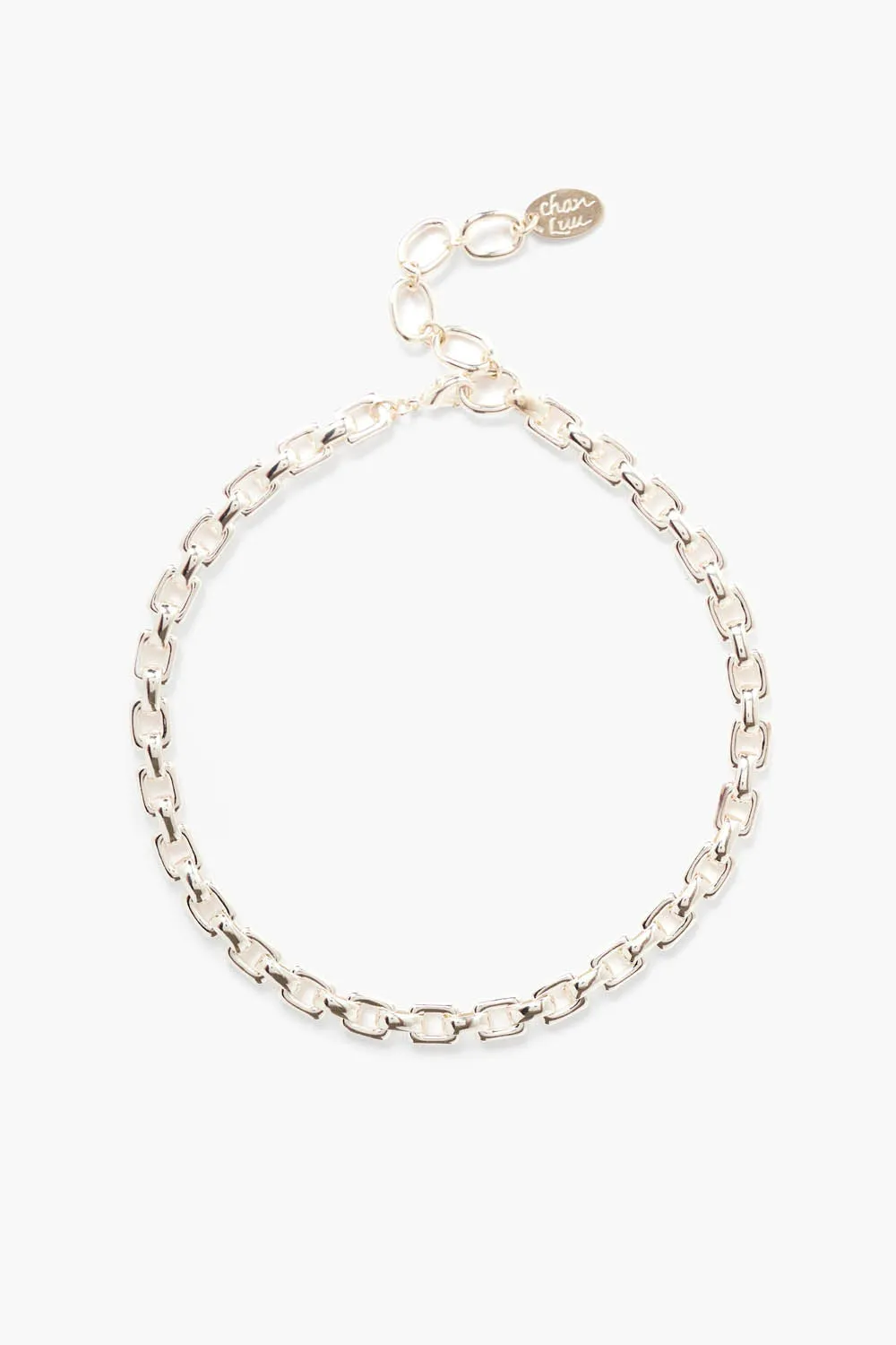 Ellis Chain Link Necklace Silver sold by Chan Luu