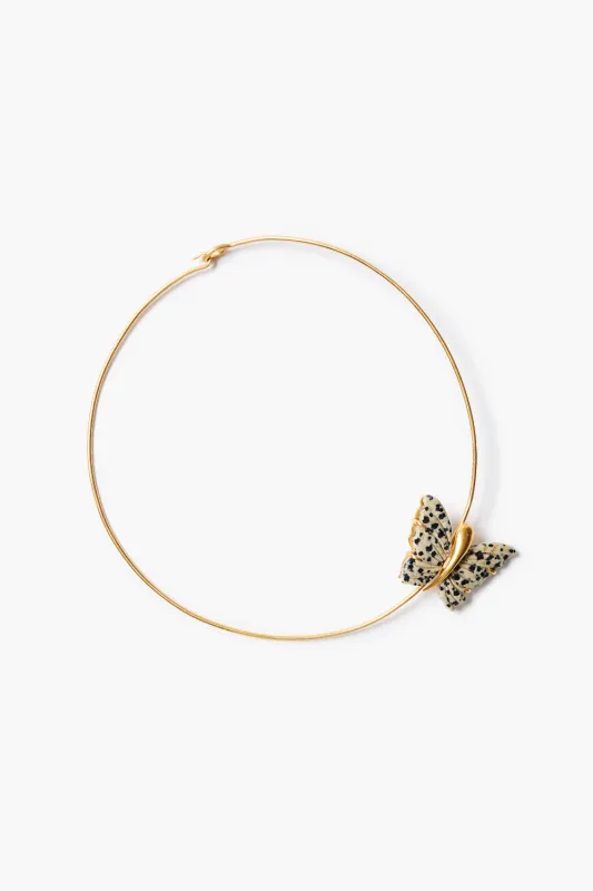 Floating Butterfly Collar Necklace Jasper made by Chan Luu