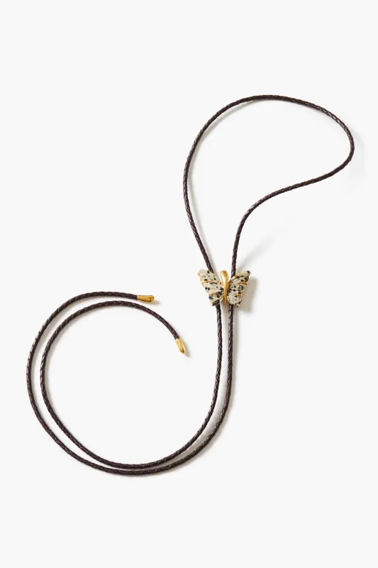 Butterfly Bolo Tie Necklace Jasper made by Chan Luu