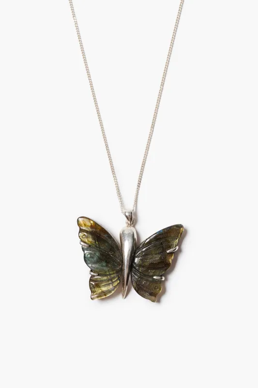 Butterfly Necklace Labradorite made by Chan Luu
