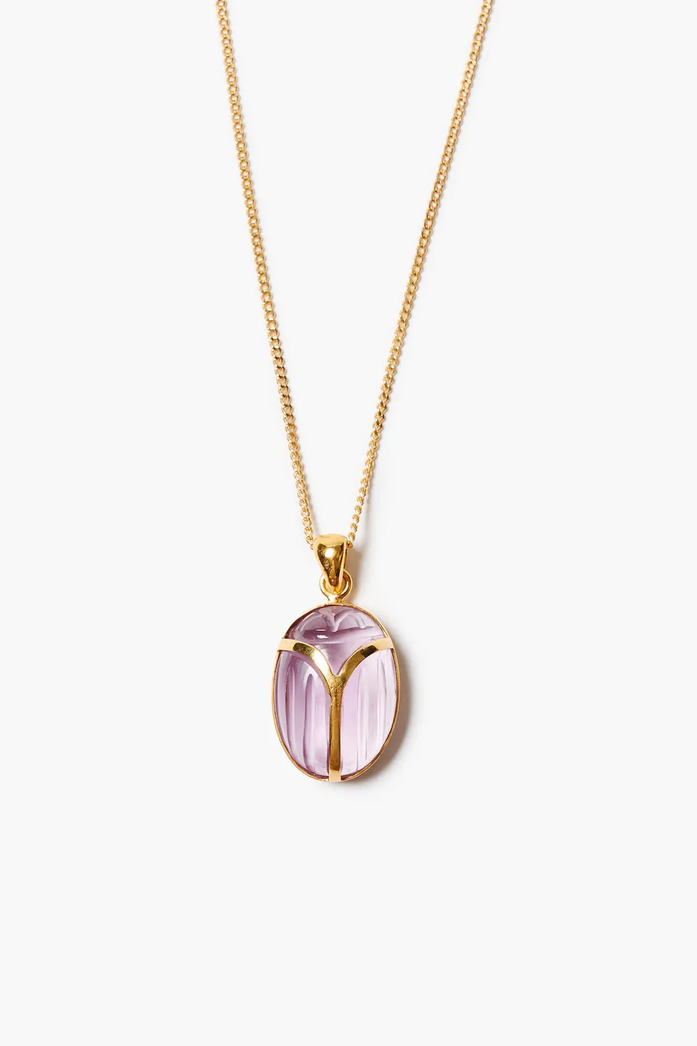 Scarab Necklace Amethyst sold by Chan Luu