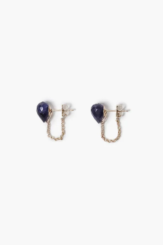 Edison Chain Loop Earrings Iolite made by Chan Luu