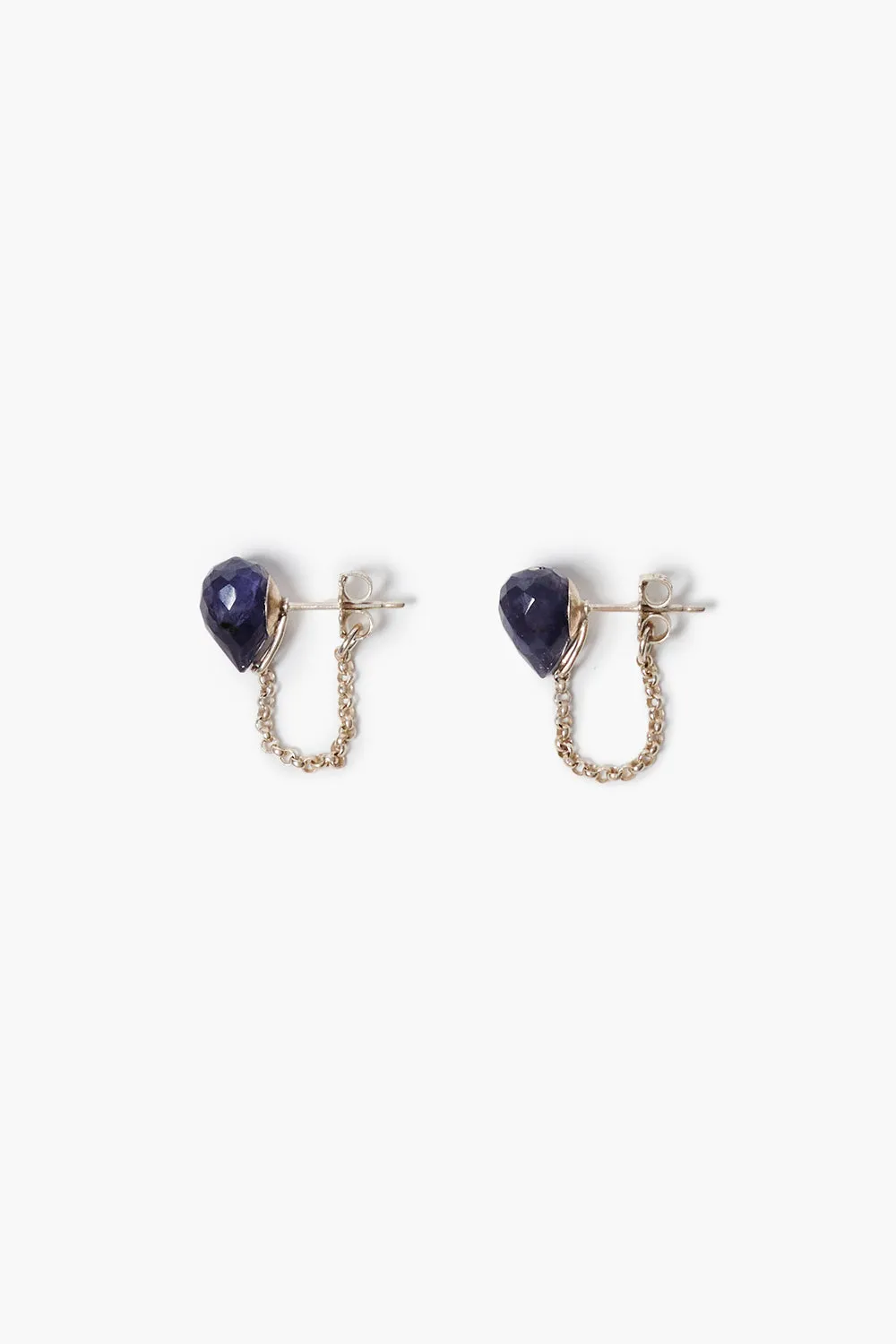 Edison Chain Loop Earrings Iolite sold by Chan Luu