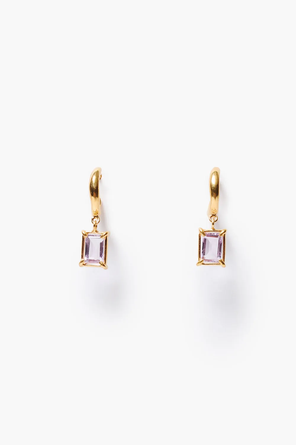 Tabby Hoop Earrings Amethyst sold by Chan Luu