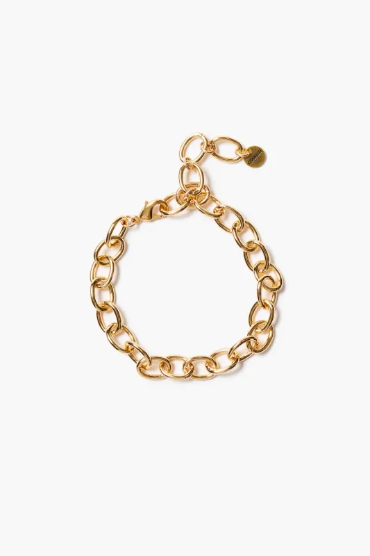 Large Chain Link Anklet Gold sold by Chan Luu