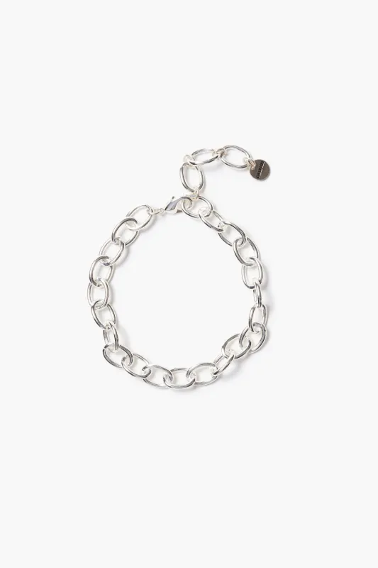 Large Chain Link Anklet Silver sold by Chan Luu
