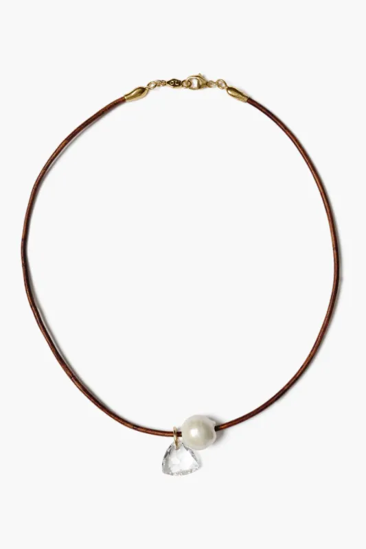 Na Pali Leather Necklace Brown Mix made by Chan Luu