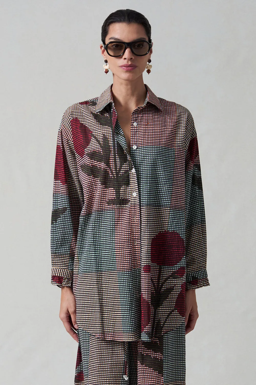 Dandelion Printed Set Multi Blue Check sold by Chan Luu product image thumbnail 2