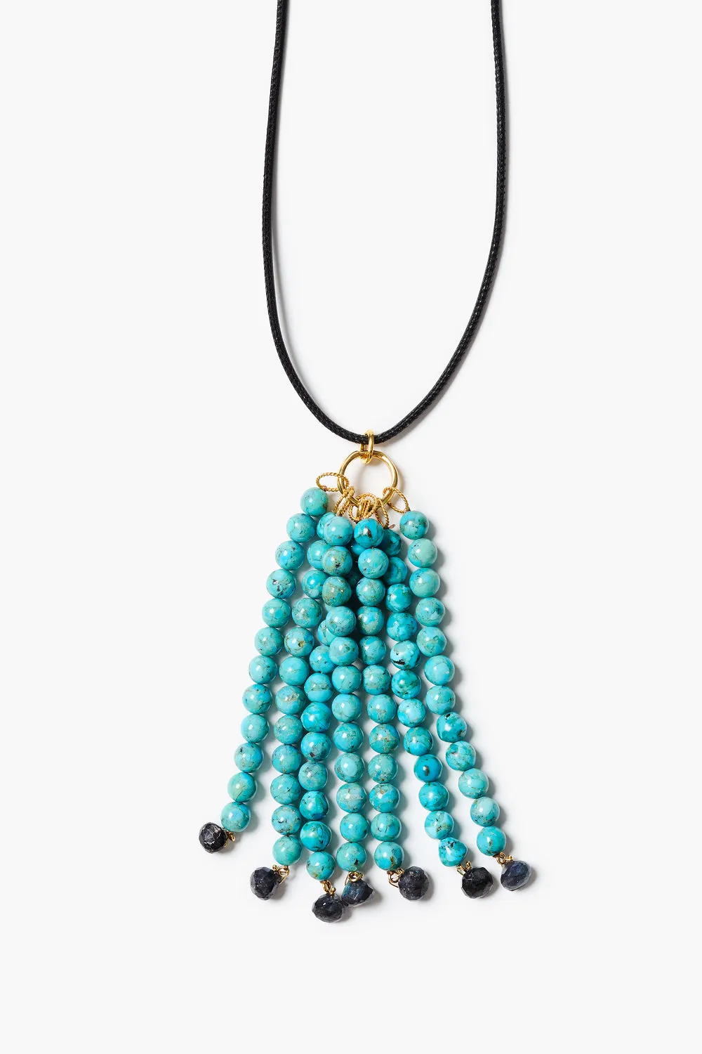 Octo Tassel Necklace Turquoise sold by Chan Luu product image thumbnail 2