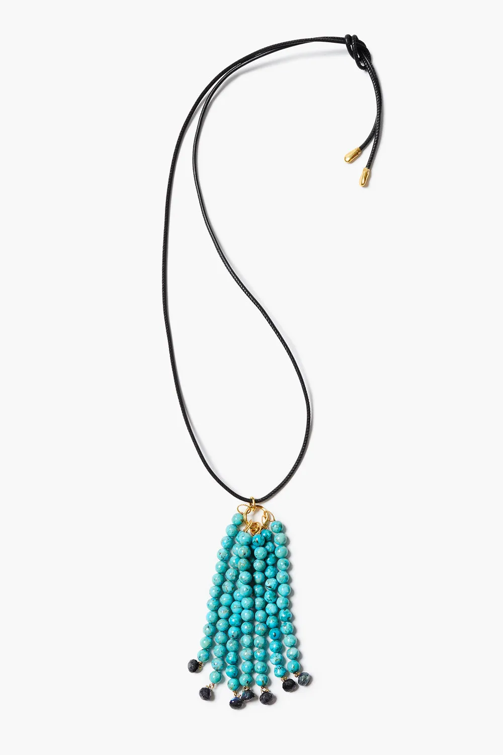 Octo Tassel Necklace Turquoise sold by Chan Luu
