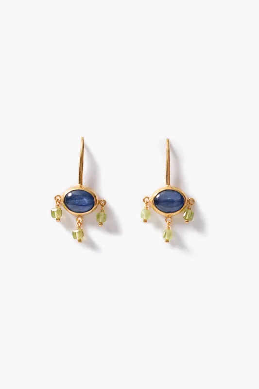 Della Drop Earrings Kyanite made by Chan Luu