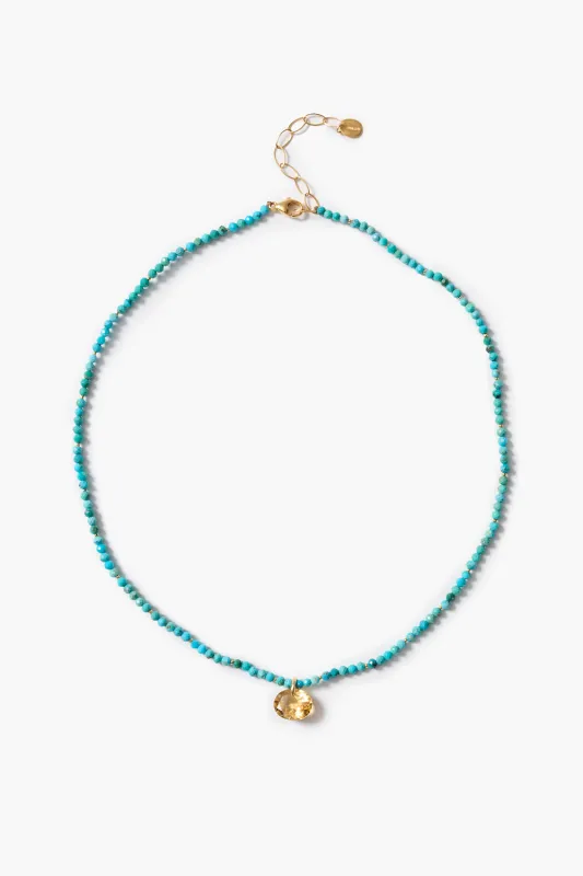 Camille Necklace Turquoise made by Chan Luu