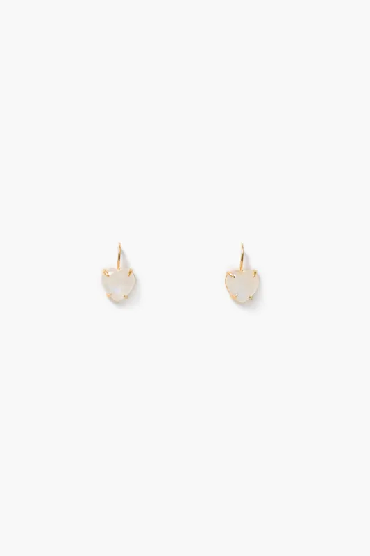 Love Drop Earrings Moonstone made by Chan Luu