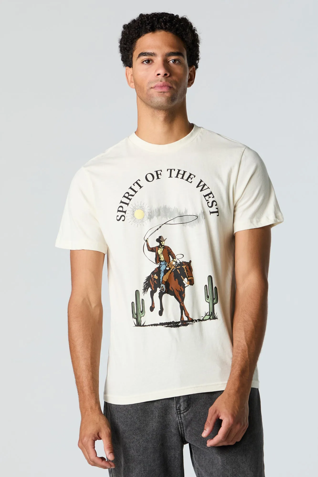Spirit of the West Graphic T-Shirt sold by Charlotte Russe