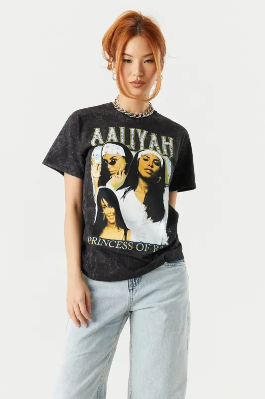 Aaliyah Graphic Boyfriend T-Shirt sold by Charlotte Russe