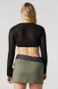 Open Knit Tie Front Top sold by Charlotte Russe