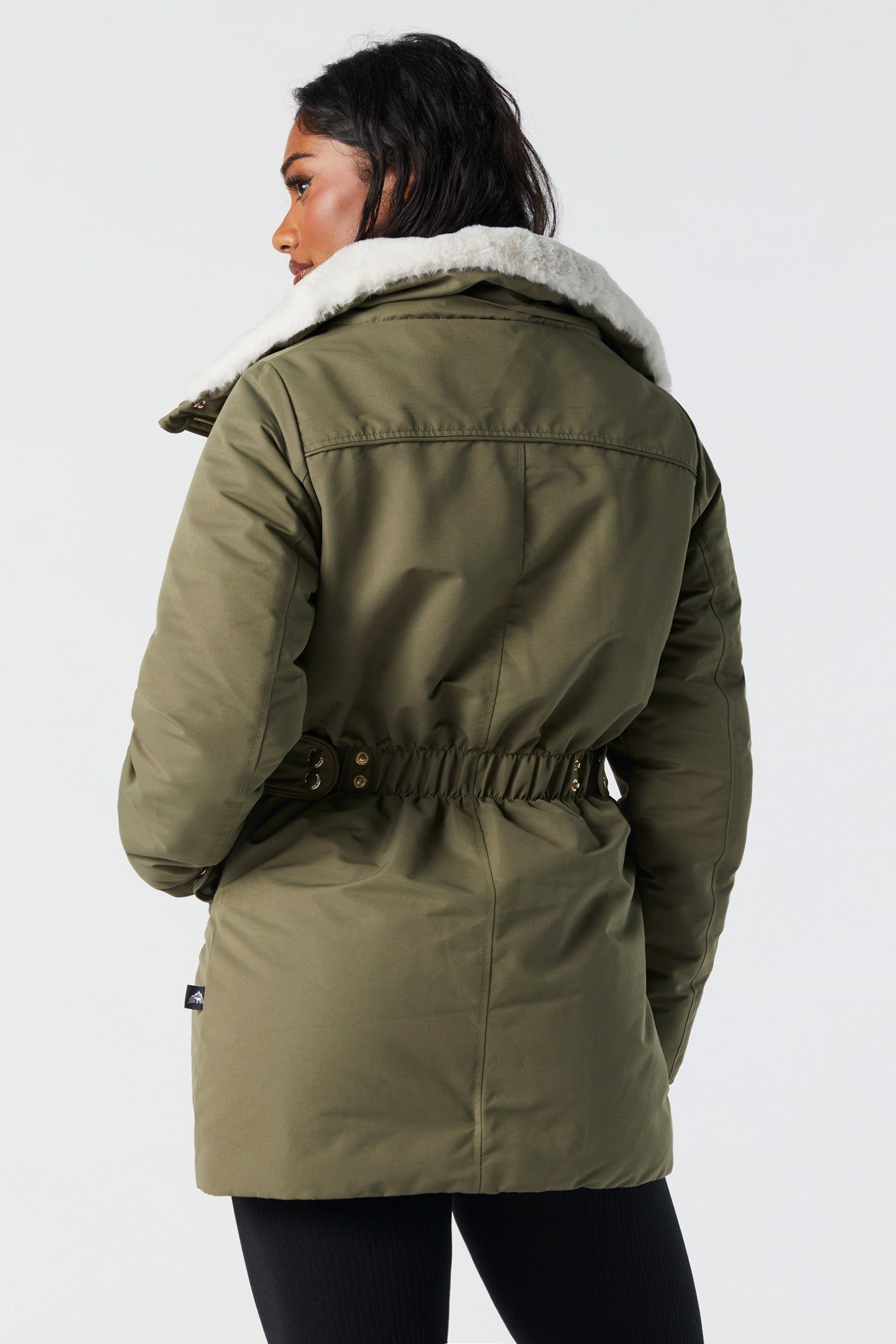 Faux Fur Lined Jacket sold by Charlotte Russe product image thumbnail 4