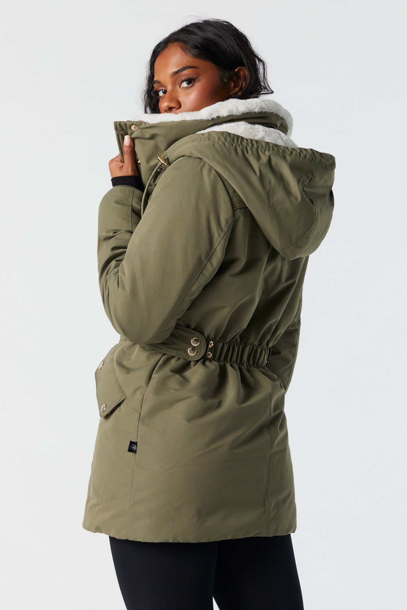 Faux Fur Lined Jacket sold by Charlotte Russe product image thumbnail 2