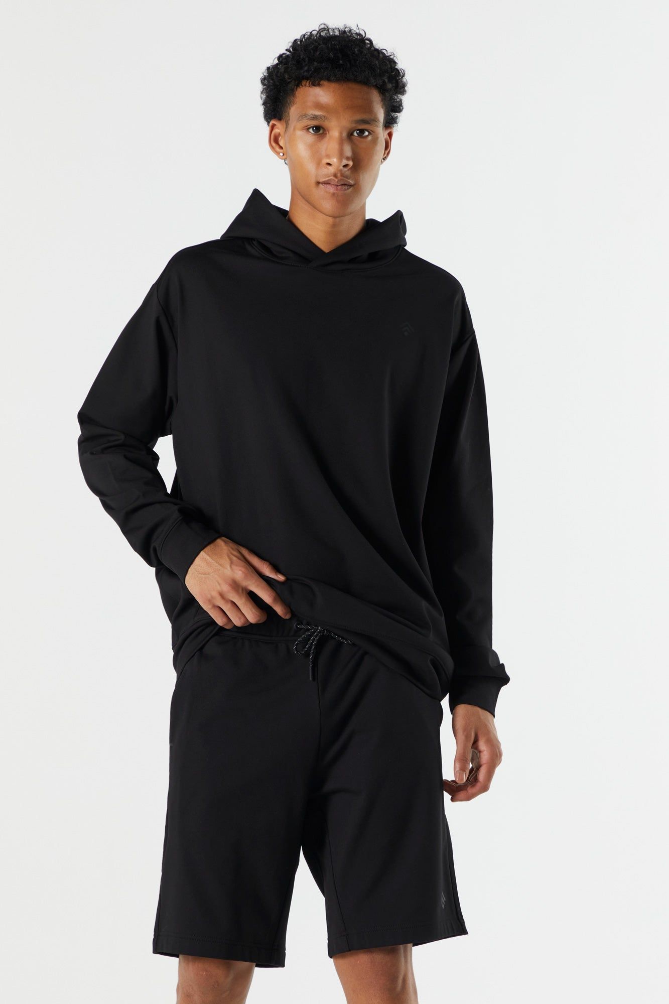 Soft Tech Fleece Zip Pocket Short sold by Charlotte Russe product image thumbnail 4