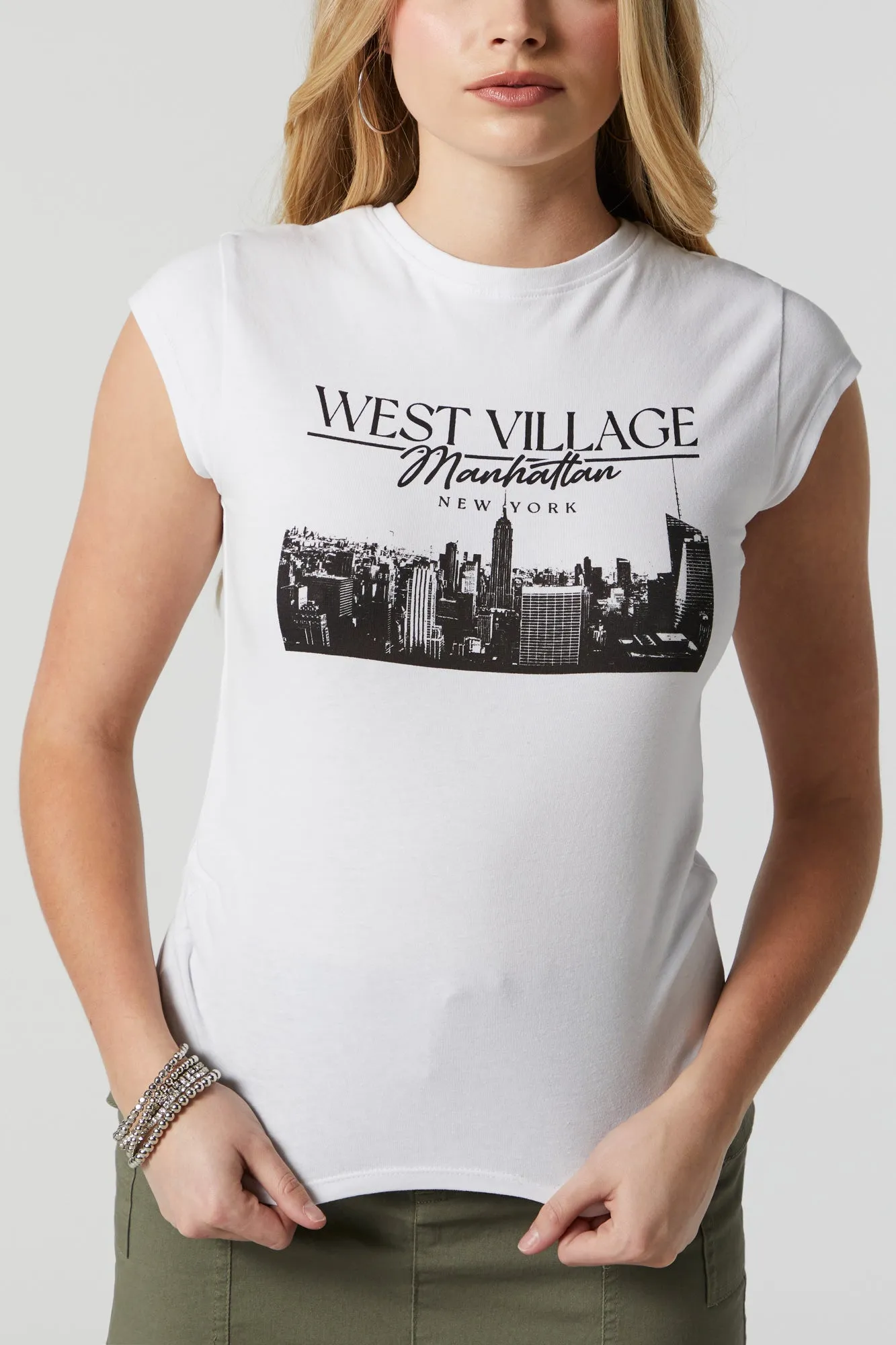 Manhattan Graphic T-Shirt sold by Charlotte Russe product image thumbnail 2