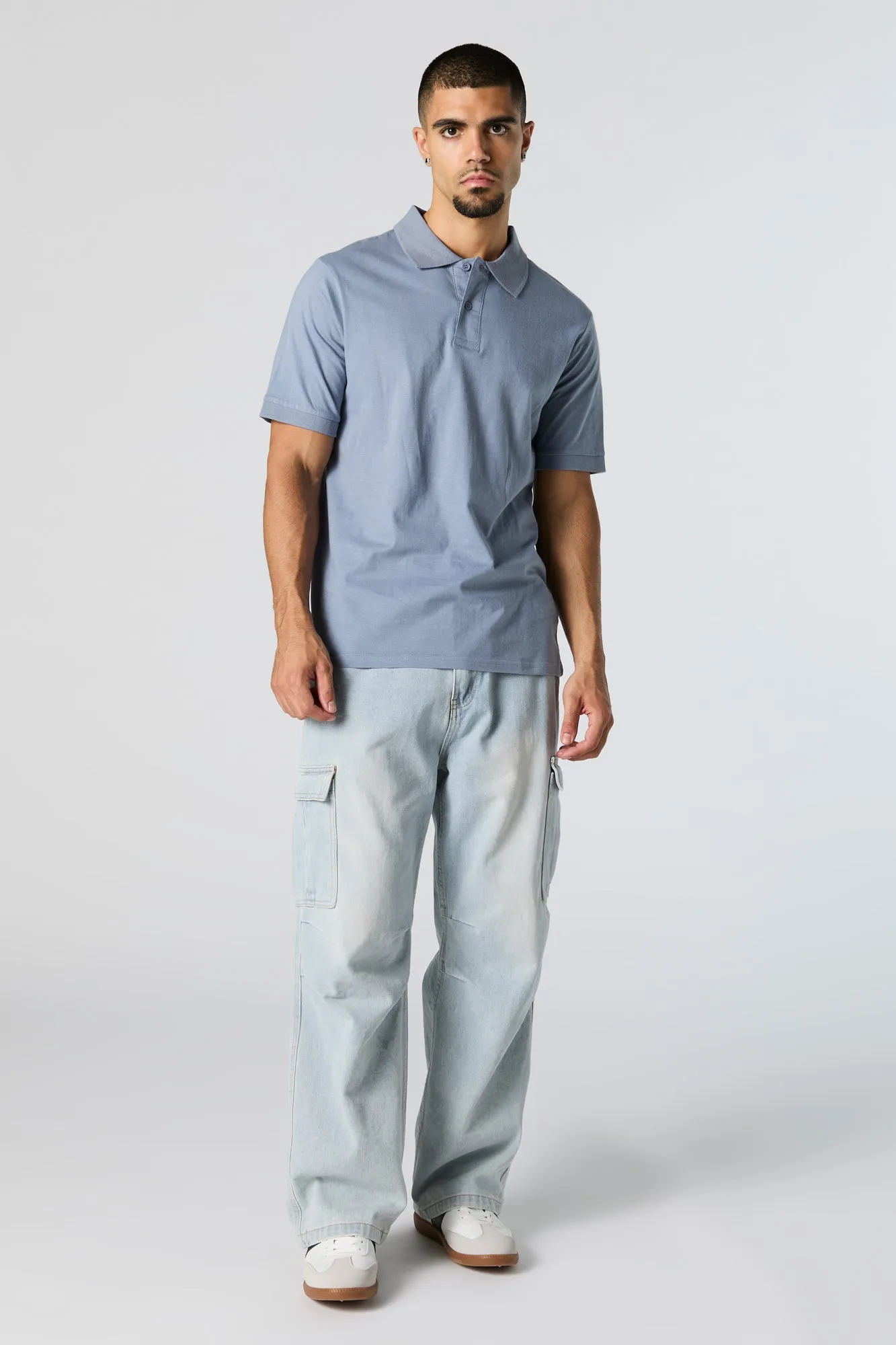 Solid Polo Shirt sold by Charlotte Russe product image thumbnail 3