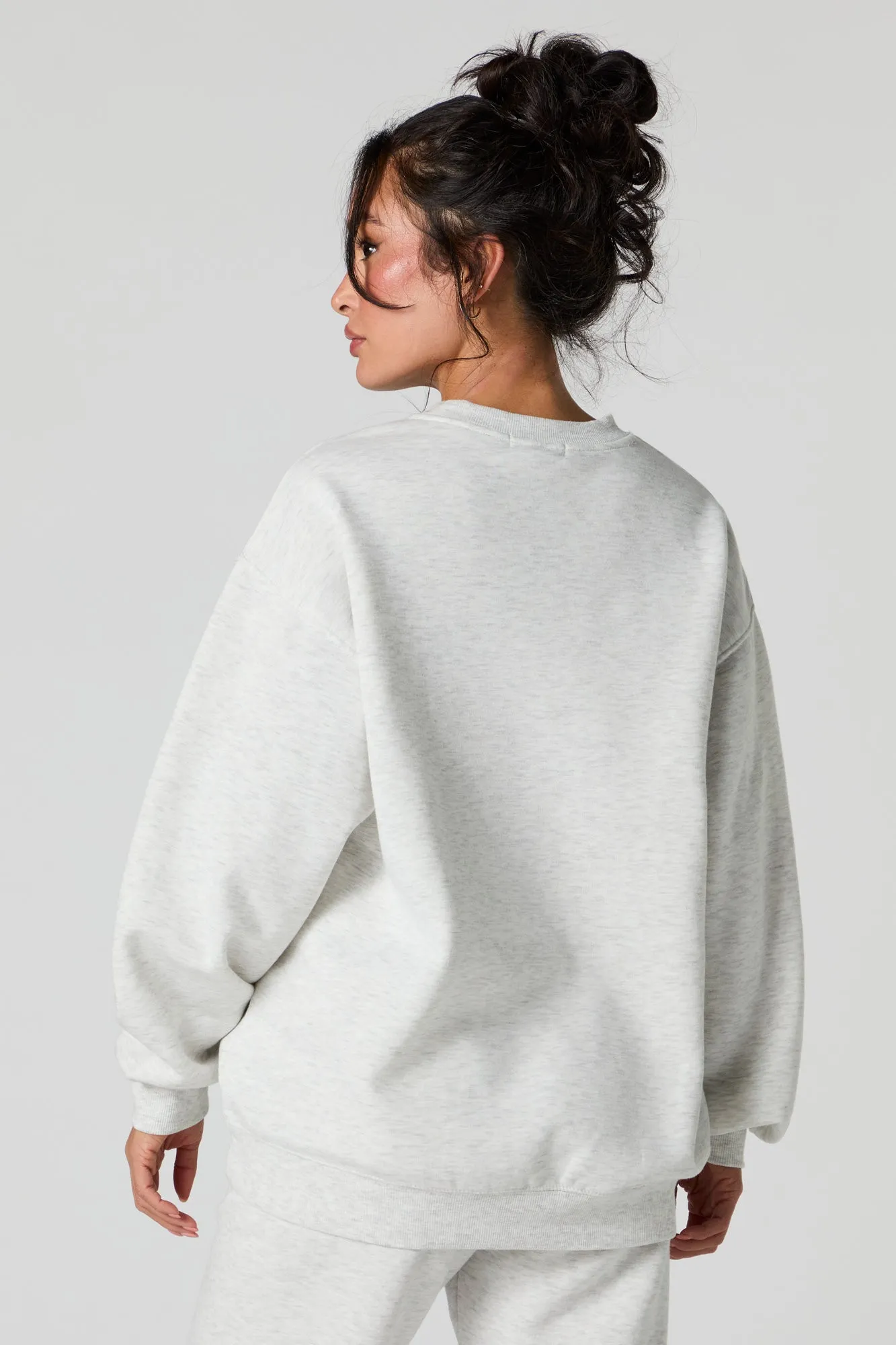 Destination Embroidered Fleece Sweatshirt sold by Charlotte Russe product image thumbnail 2