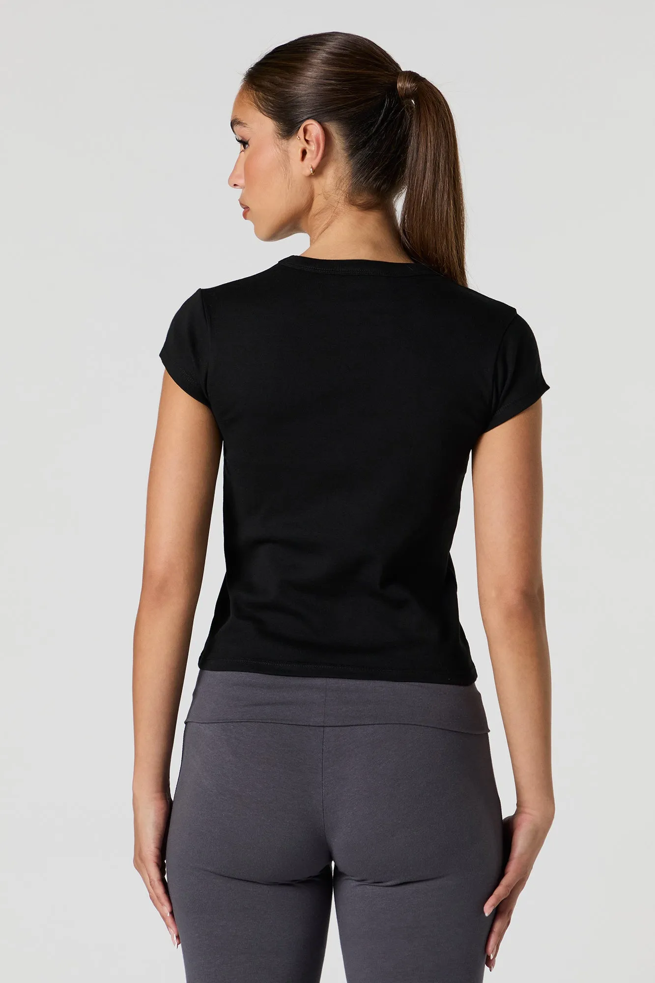 Everyday Fitted T-Shirt sold by Charlotte Russe product image thumbnail 5