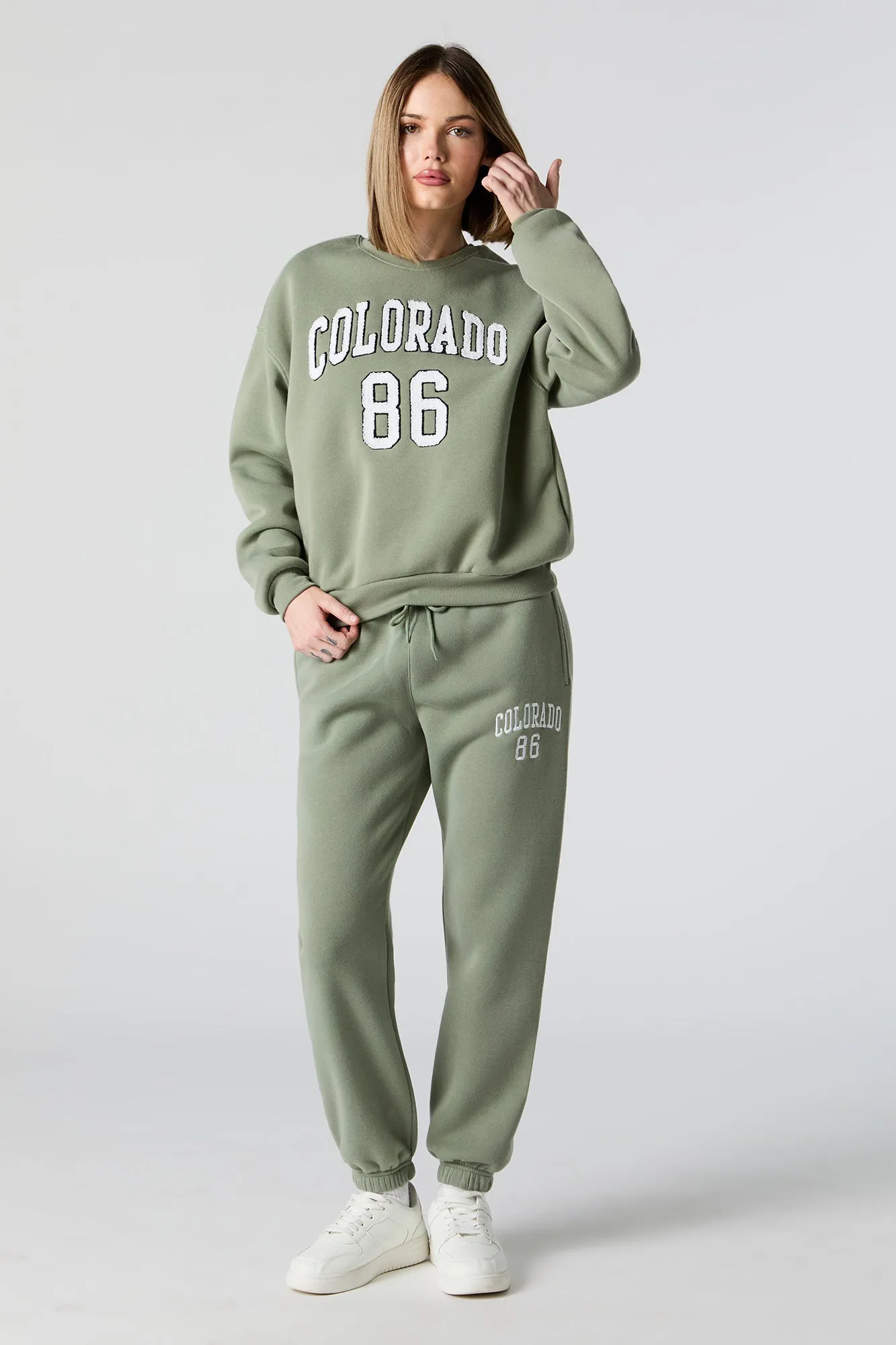 Colorado Embroidered Fleece Everyday Jogger sold by Charlotte Russe
