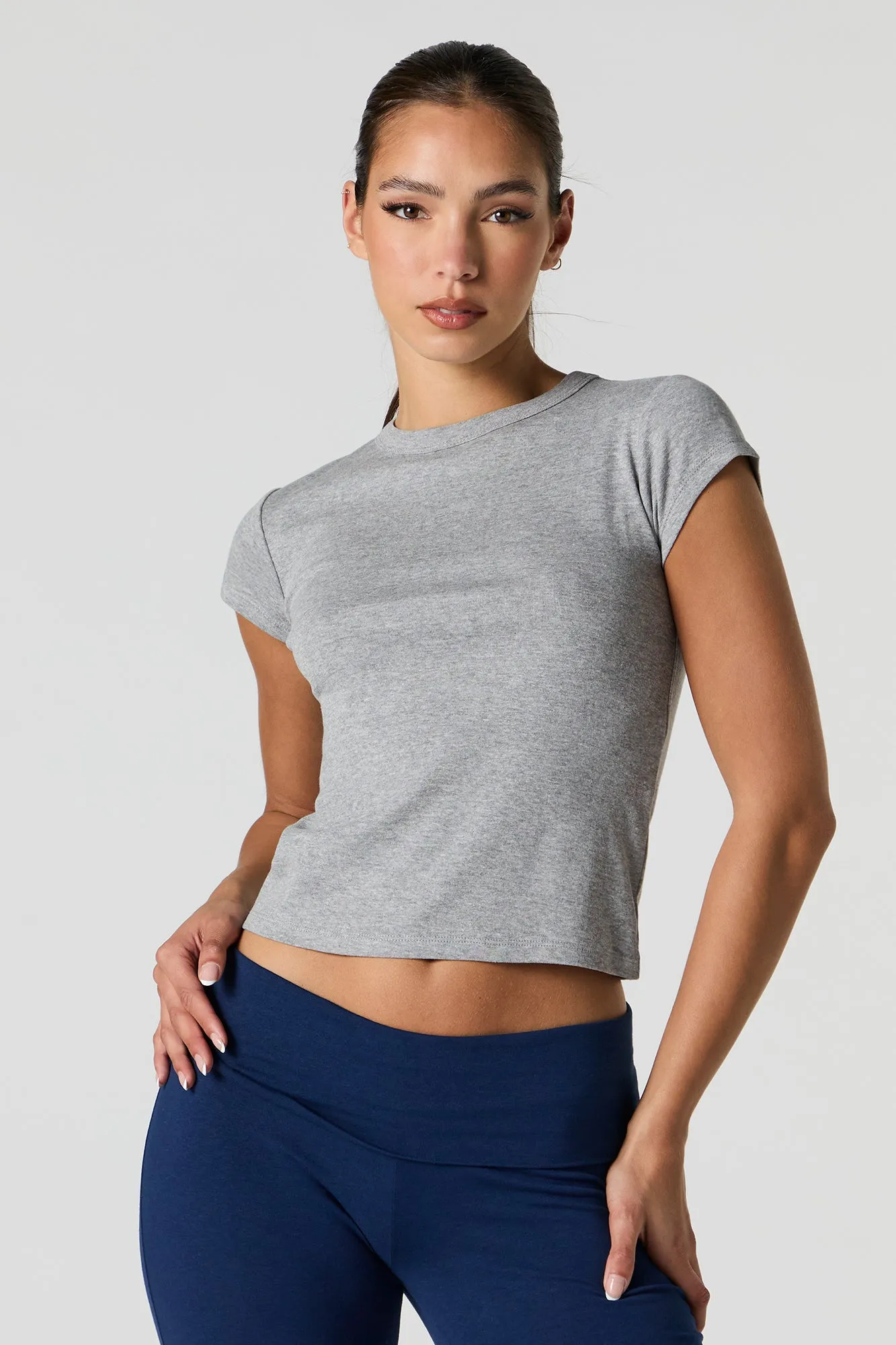 Everyday Fitted T-Shirt sold by Charlotte Russe