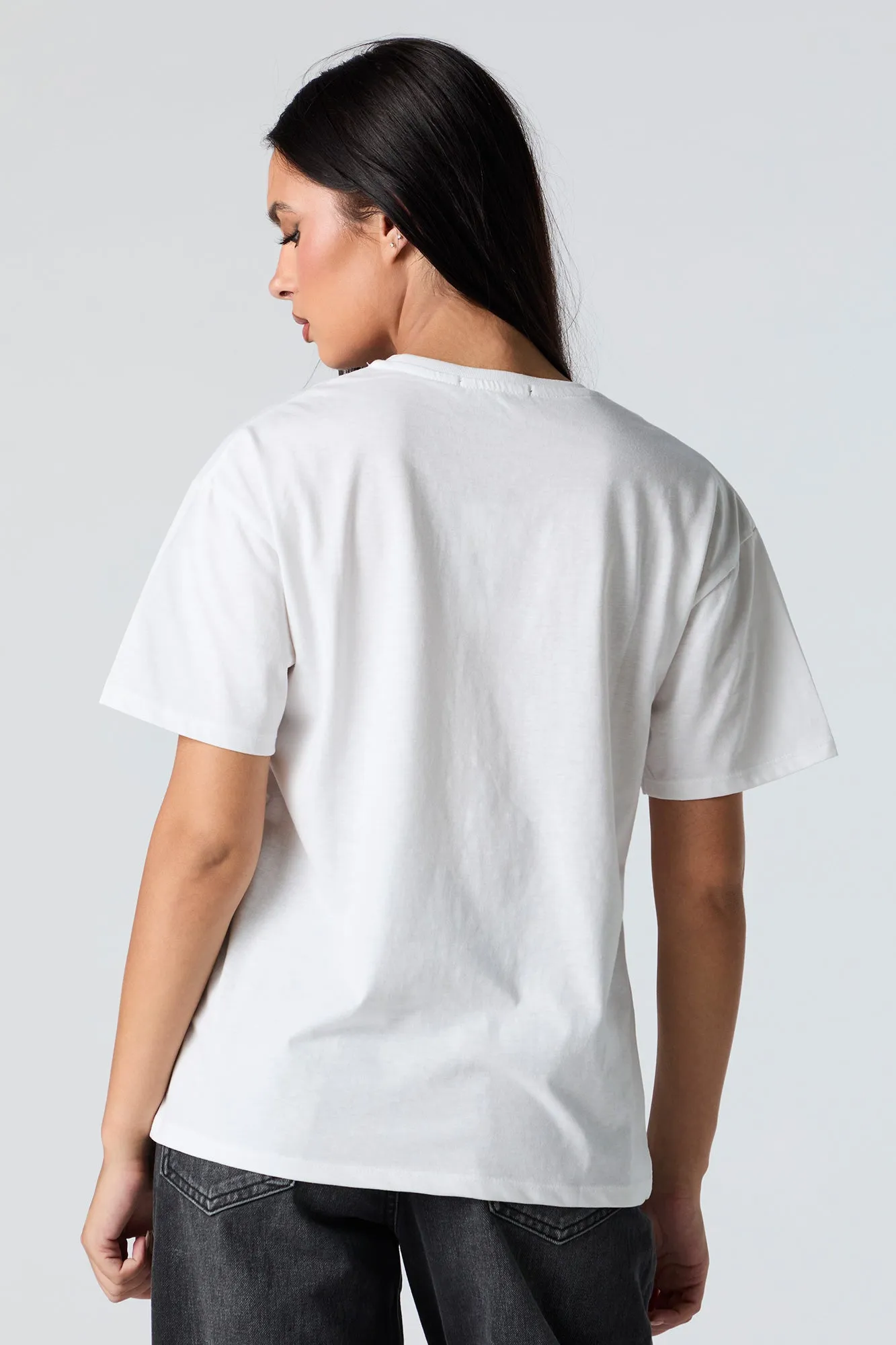 Free Spirit Graphic Boyfriend T-Shirt sold by Charlotte Russe product image thumbnail 3