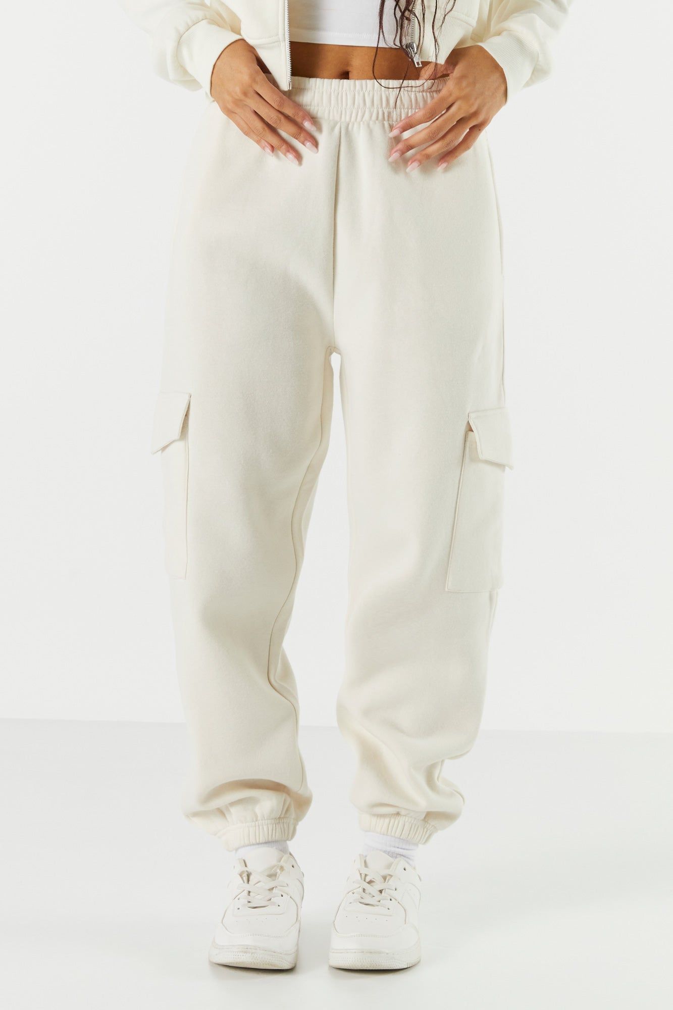 Fleece Cargo Pocket Jogger sold by Charlotte Russe product image thumbnail 5